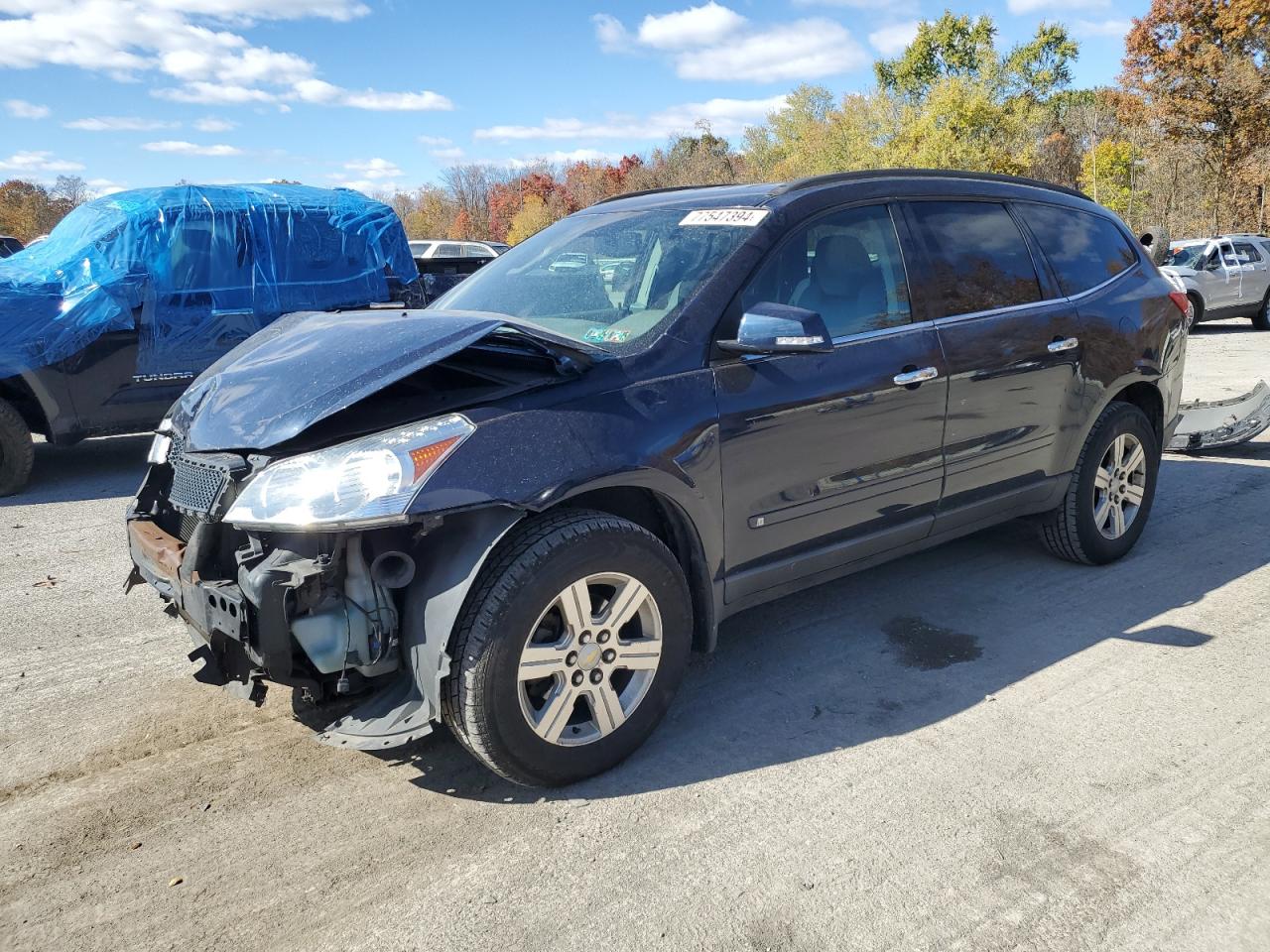 2010 Chevrolet Traverse Lt de vânzare în Ellwood City, PA - Front End