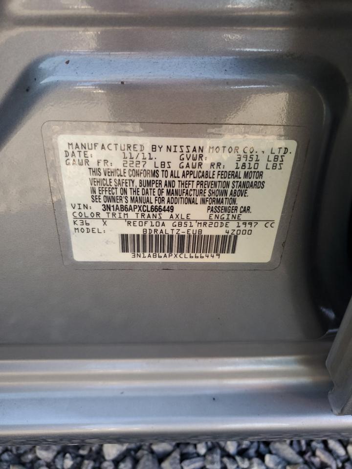 3N1AB6APXCL666449 2012 Nissan Sentra 2.0