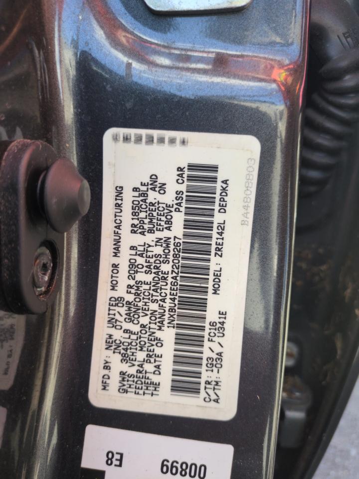 1NXBU4EE6AZ208267 2010 Toyota Corolla Base