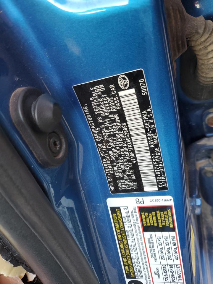 4T1BF1FKXGU528858 TOYOTA CAMRY 2016