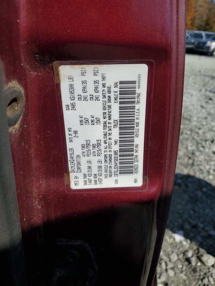 2000 Dodge Dakota VIN: 1B7GL22X4YS691805 Lot: 78489254