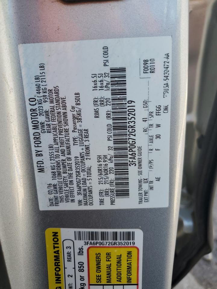 2016 Ford Fusion - Image 12
