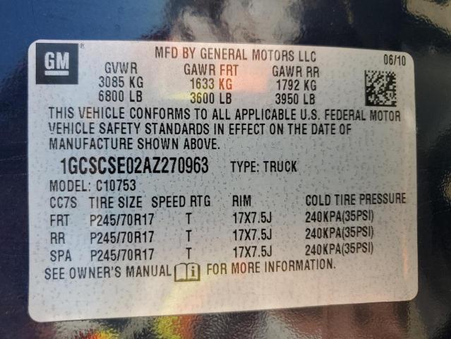 2010 CHEVROLET SILVERADO C1500 LT  