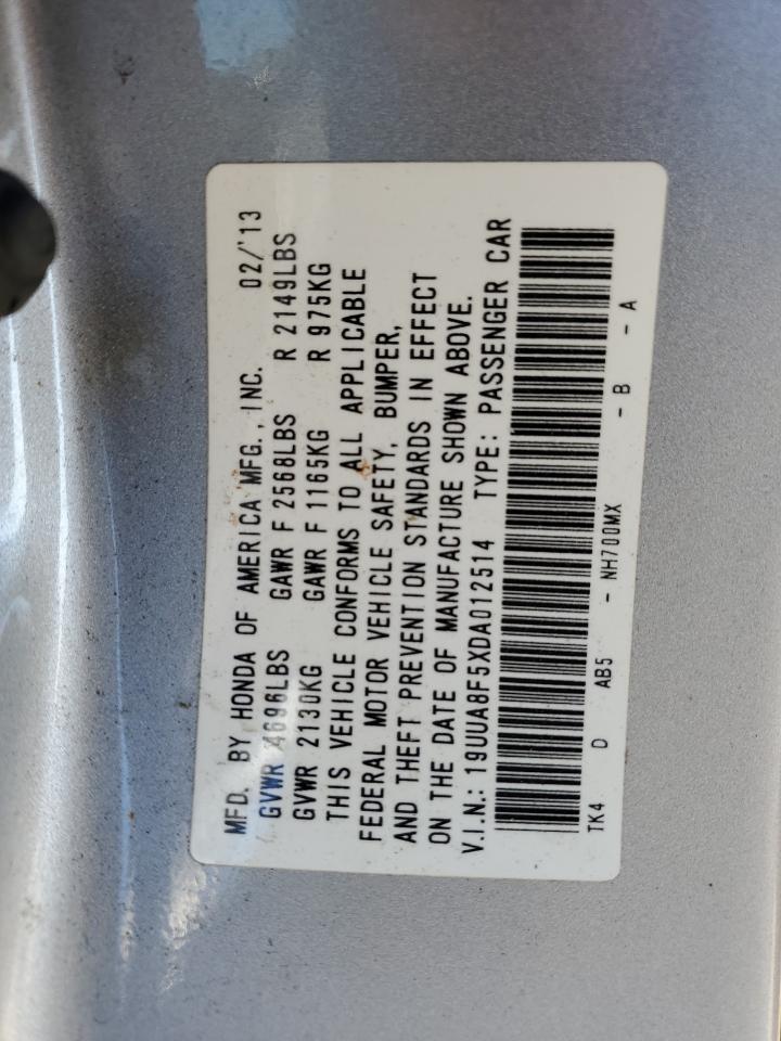 2013 Acura Tl Tech VIN: 19UUA8F5XDA012514 Lot: 77754294