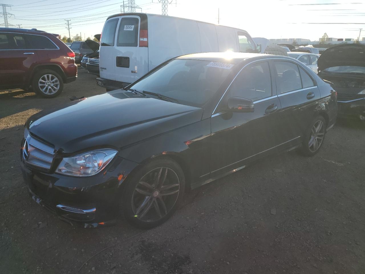 VIN WDDGF8AB6ER319665 2014 MERCEDES-BENZ C-CLASS no.1