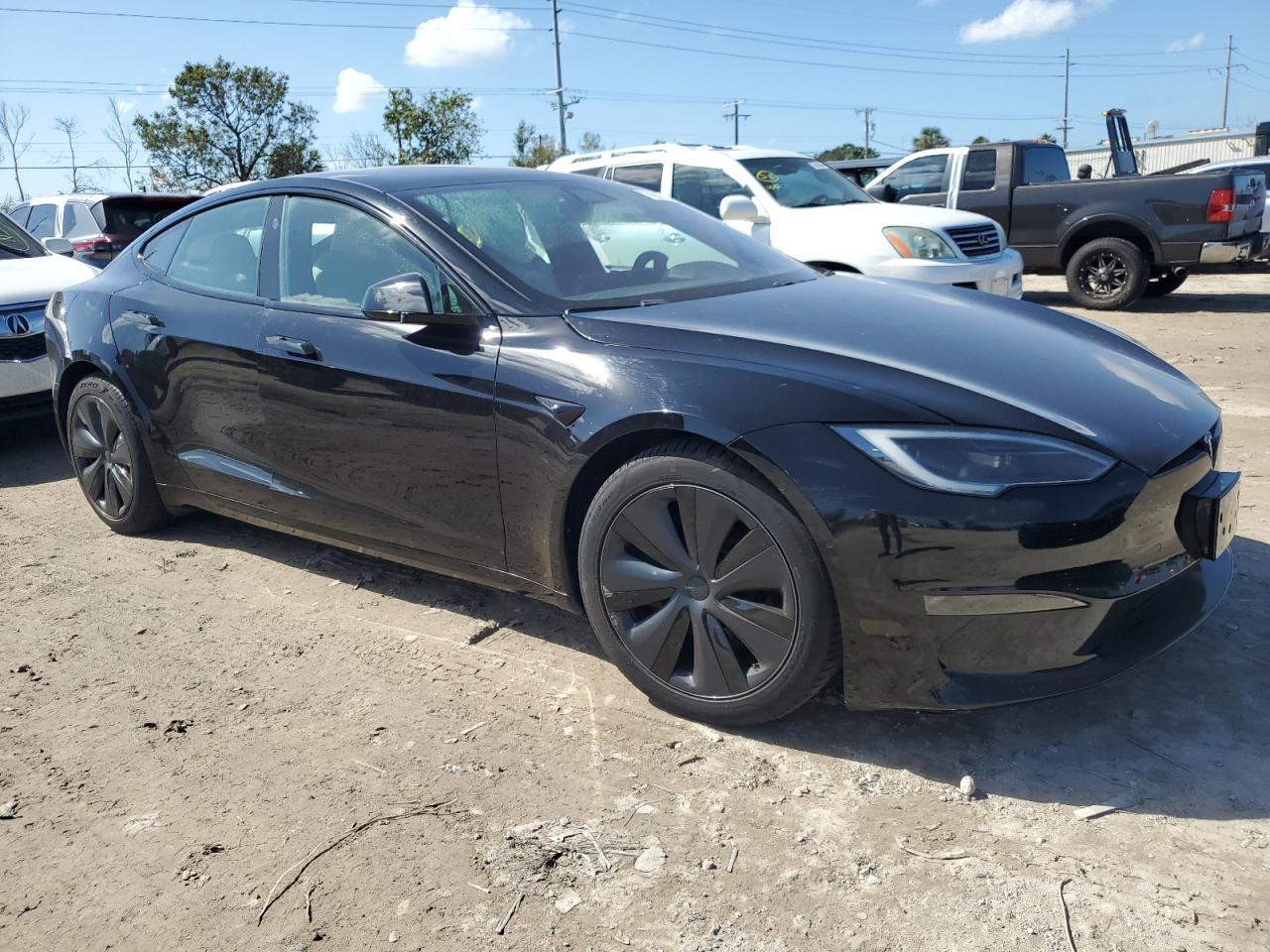 VIN 5YJSA1E51NF487329 2022 TESLA MODEL S no.4