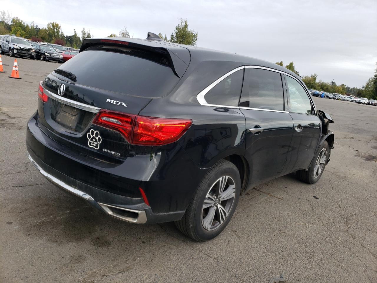 VIN 5FRYD4H3XHB041650 2017 ACURA MDX no.3