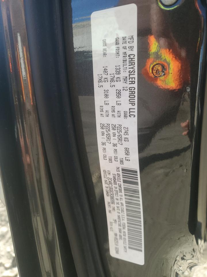 2012 Chrysler Town & Country Touring VIN: 2C4RC1BG6CR386996 Lot: 88134225