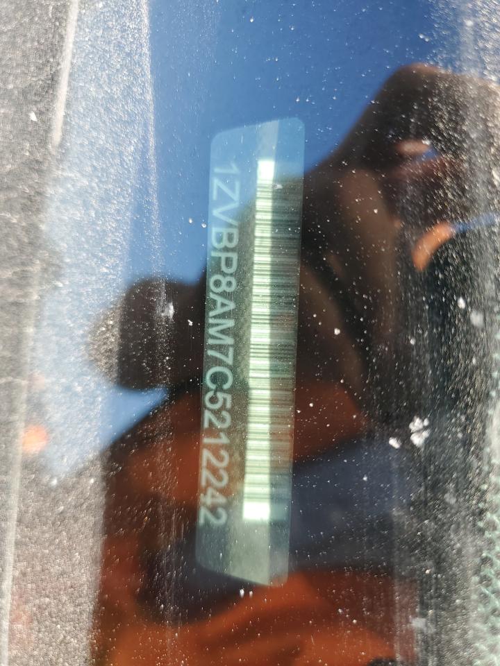 2012 Ford Mustang VIN: 1ZVBP8AM7C5212242 Lot: 74805174