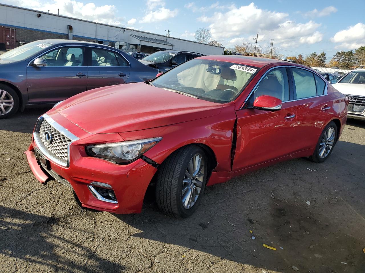 2023 Infiniti Q50 Luxe VIN: JN1EV7BR4PM543093 Lot: 76800594