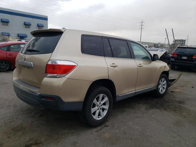  TOYOTA HIGHLANDER 2012 Золотой