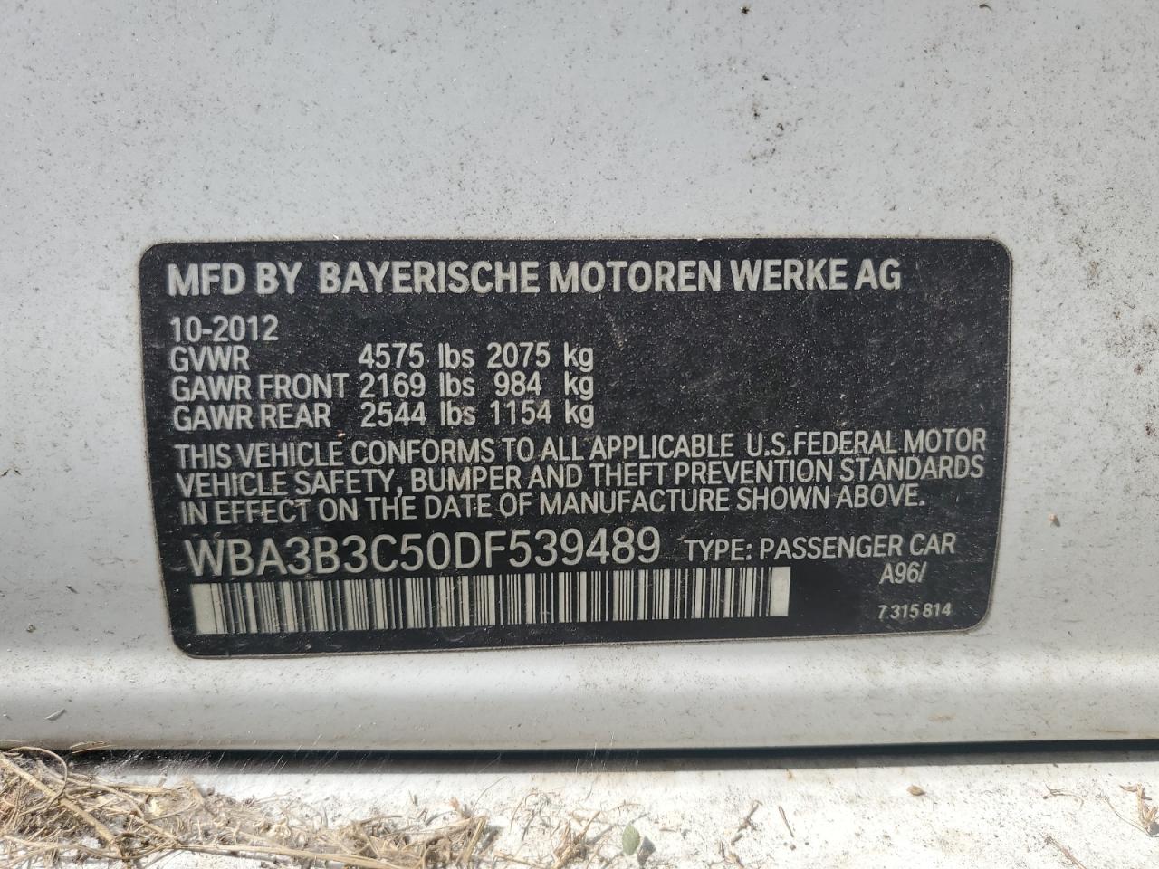 WBA3B3C50DF539489 2013 BMW 328 Xi