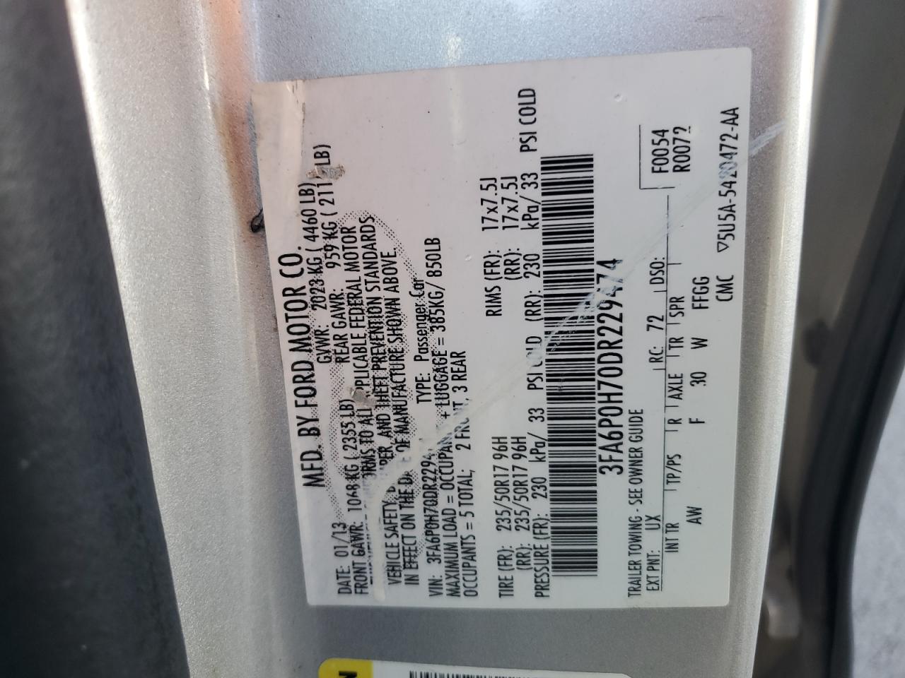 2013 Ford Fusion - Image 12