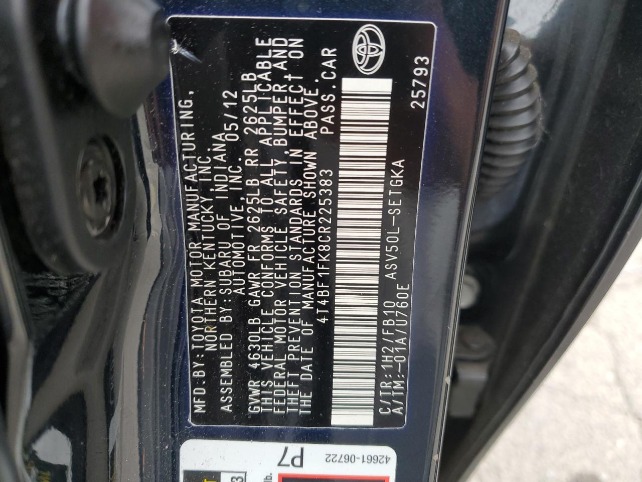 2012 Toyota Camry - Image 12