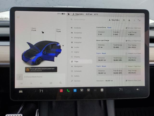 7SAYGDEF3NF308147 Tesla Model Y  9