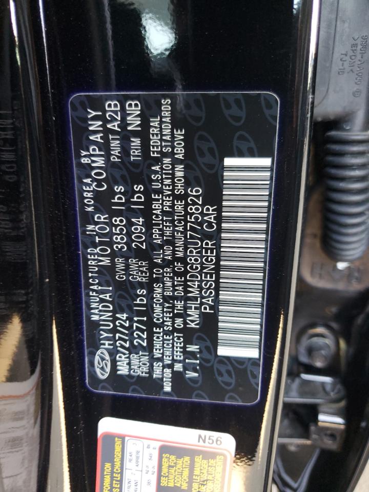 KMHLM4DG8RU775826 2024 Hyundai Elantra Sel