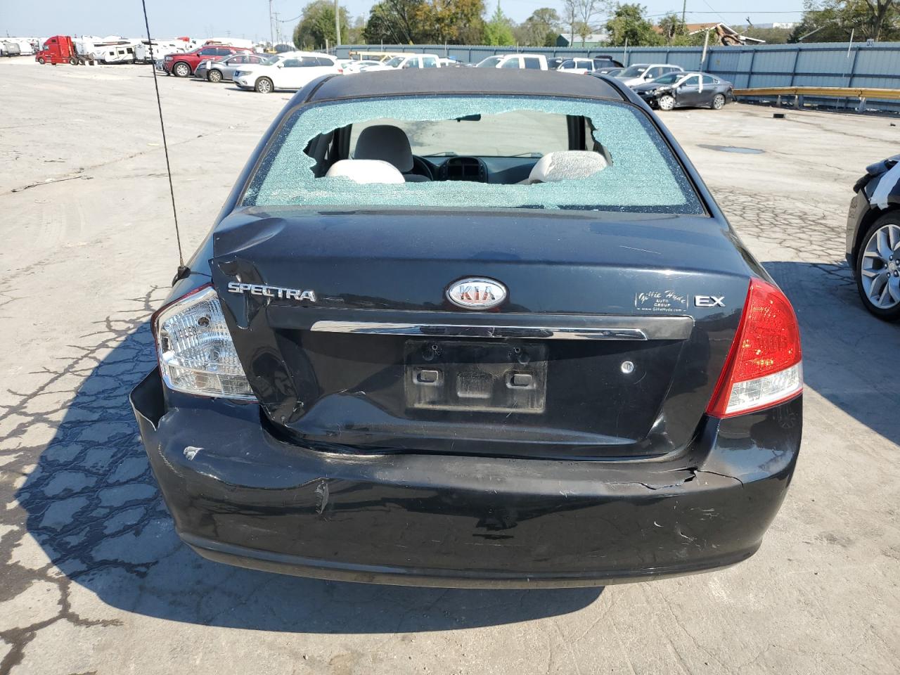 2007 Kia Spectra Ex VIN: KNAFE121575426123 Lot: 74380934