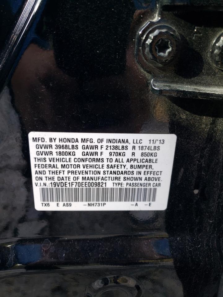 19VDE1F70EE009821 2014 Acura Ilx 20 Tech