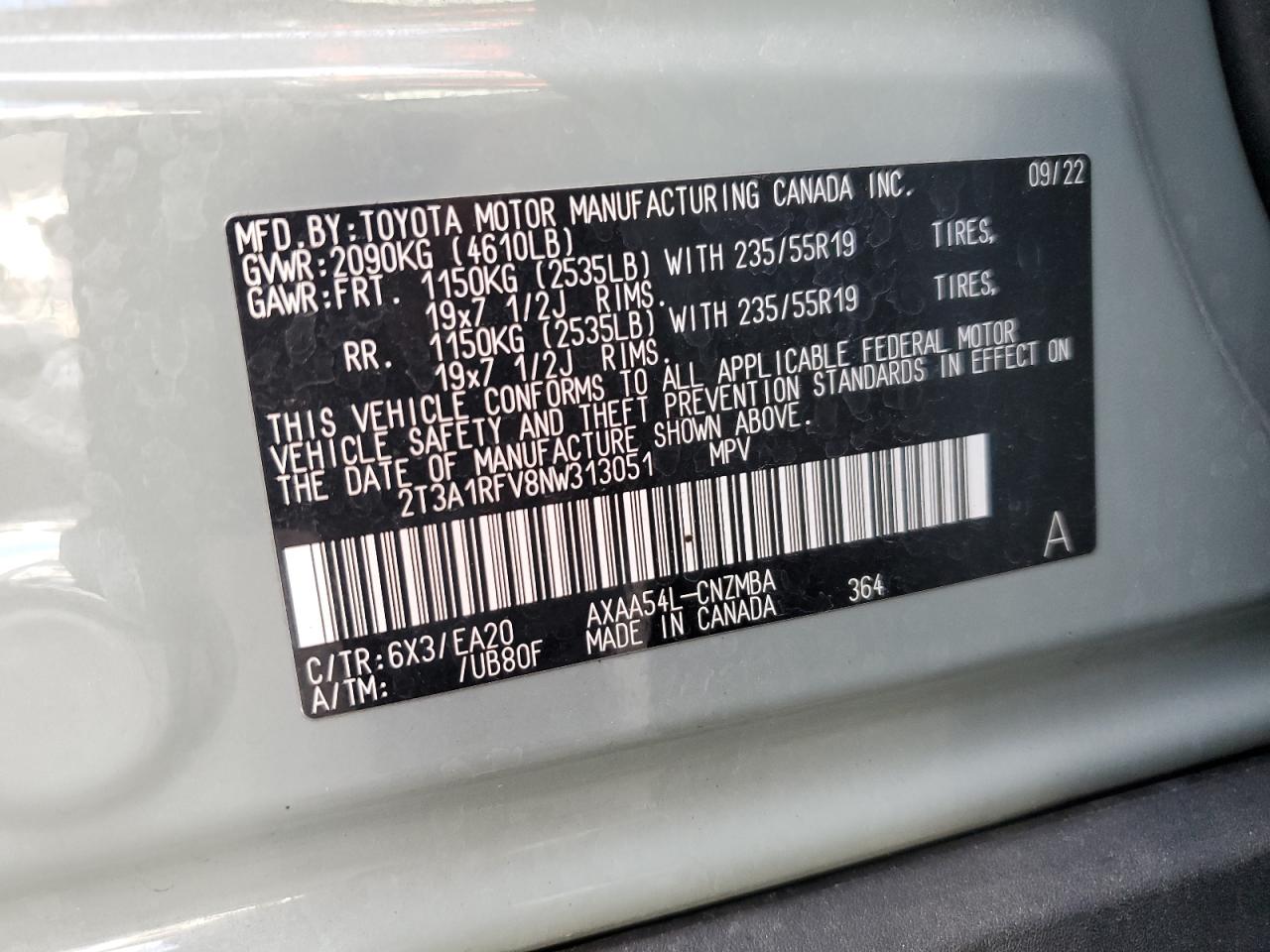 2022 Toyota RAV 4 - Image 13