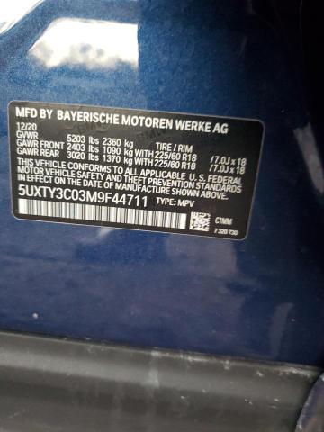 5UXTY3C03M9F44711 BMW X3 SDRIVE3 14