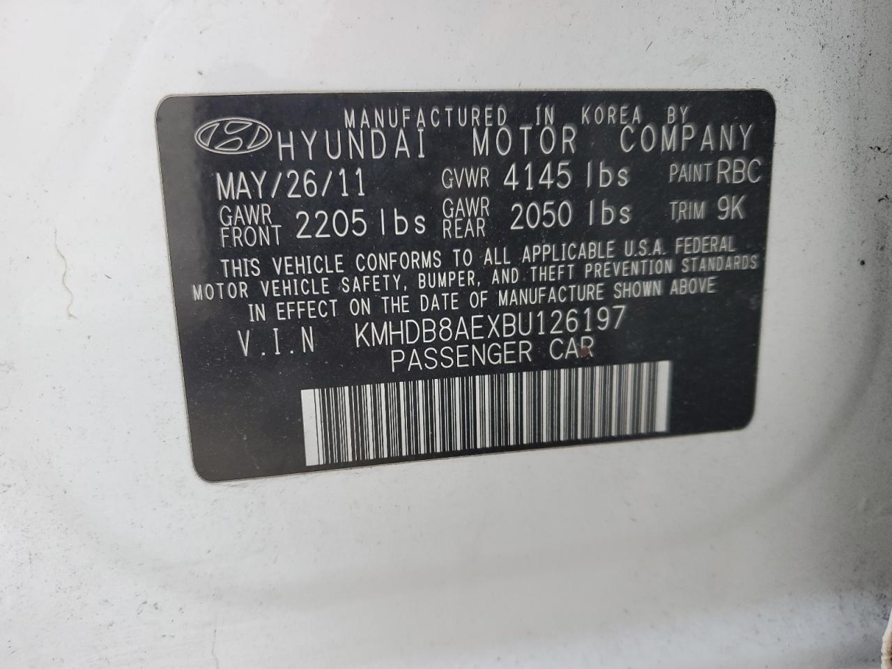 KMHDB8AEXBU126197 2011 Hyundai Elantra Touring Gls