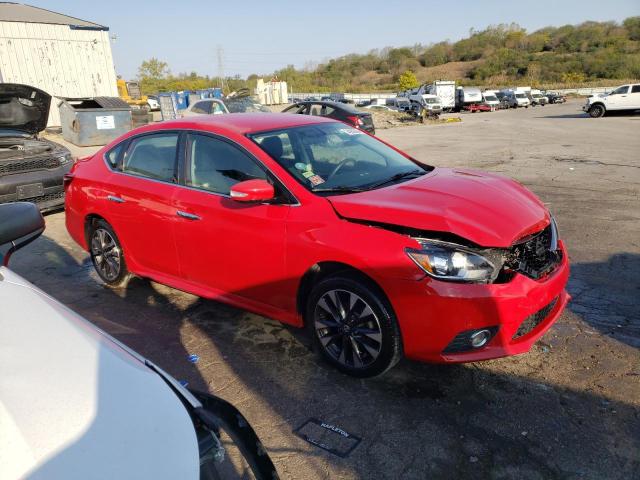  NISSAN SENTRA 2017 Czerwony