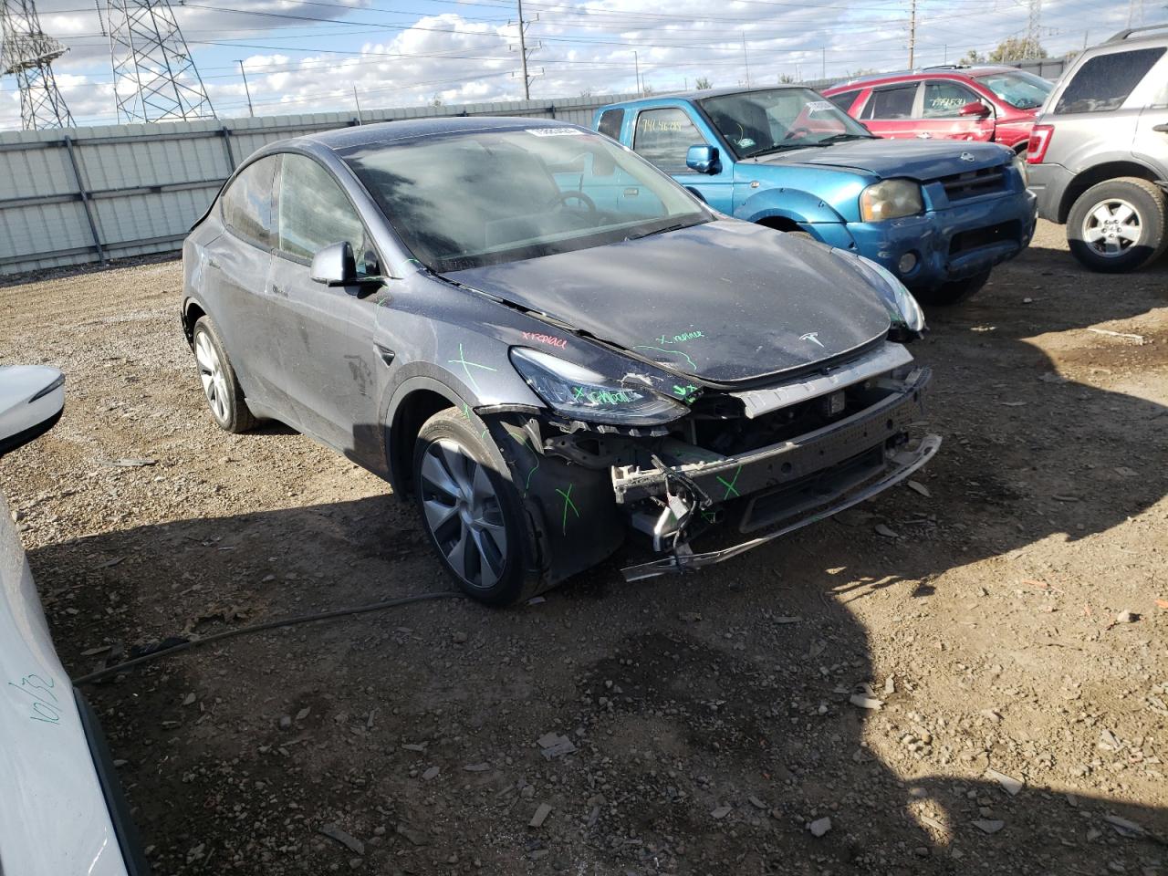 2021 Tesla Model Y VIN: 5YJYGDEE6MF083323 Lot: 75883424