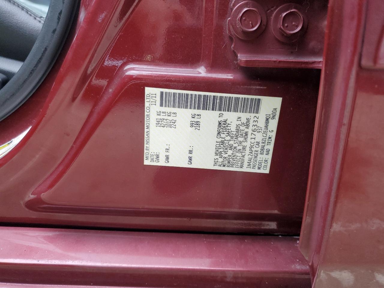 2012 Nissan Altima - Image 13