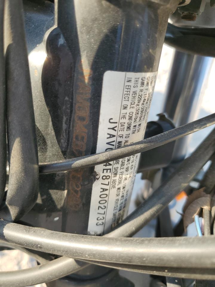 2007 Yamaha Xv250 VIN: JYAVG04E87A002733 Lot: 78799054