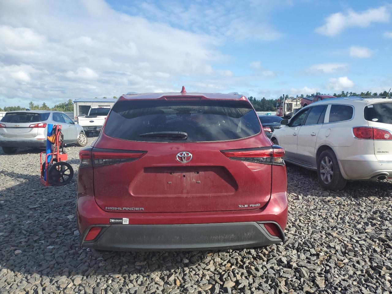 2021 Toyota Highlander Xle VIN: 5TDGZRBH5MS541818 Lot: 73777354