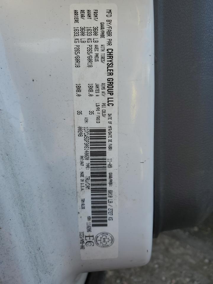 1D7CW5GP3AS140020 2010 Dodge Dakota Laramie