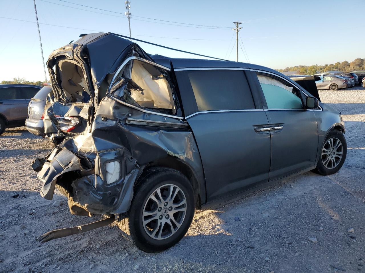 2013 Honda Odyssey Exl VIN: 5FNRL5H66DB017705 Lot: 76322314