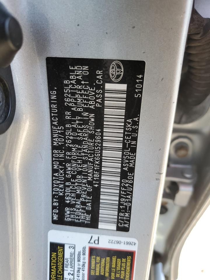 4T1BF1FK6GU529604 2016 TOYOTA CAMRY - Image 12