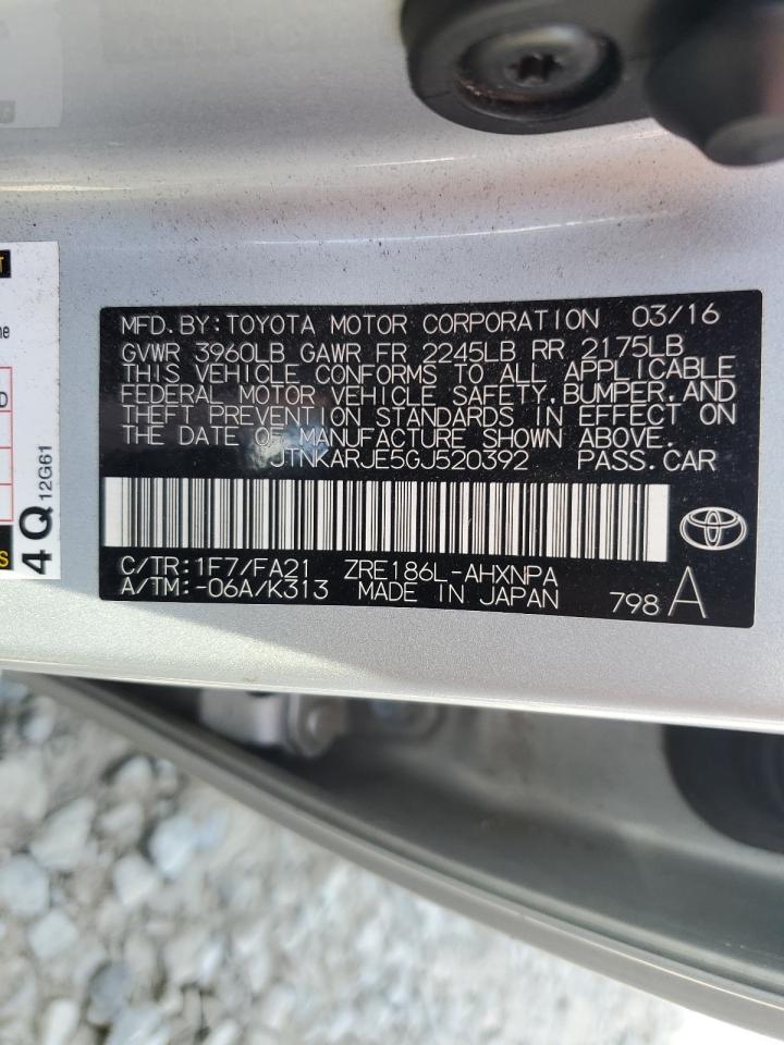 2016 Toyota Scion Im VIN: JTNKARJE5GJ520392 Lot: 78211854