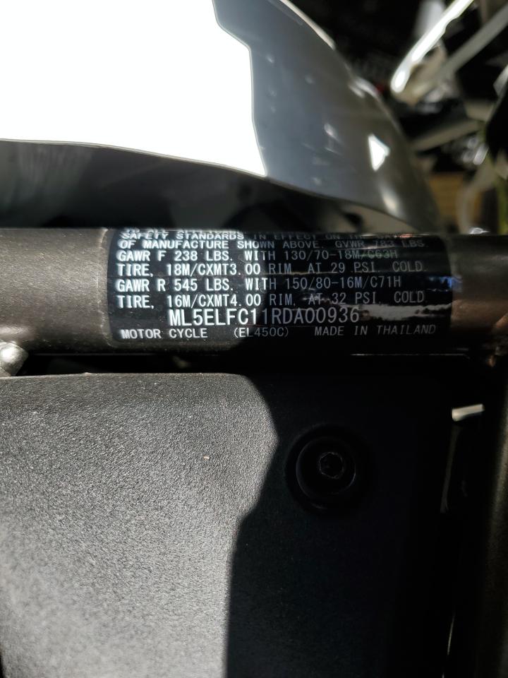 2024 Kawasaki El450 C VIN: ML5ELFC11RDA00936 Lot: 77092014