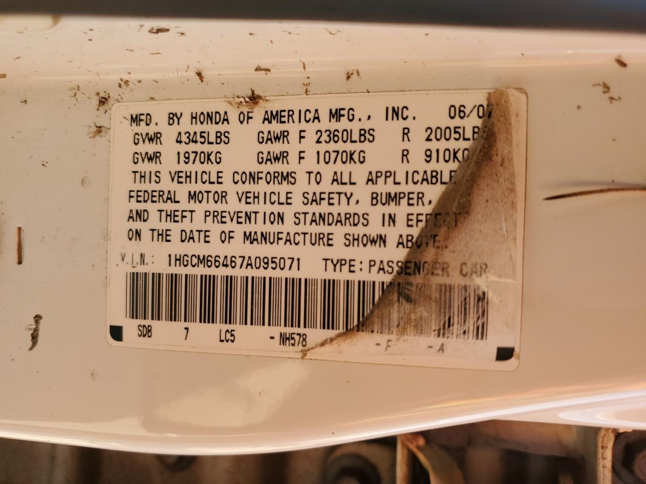 2007 Honda Accord - Image 12