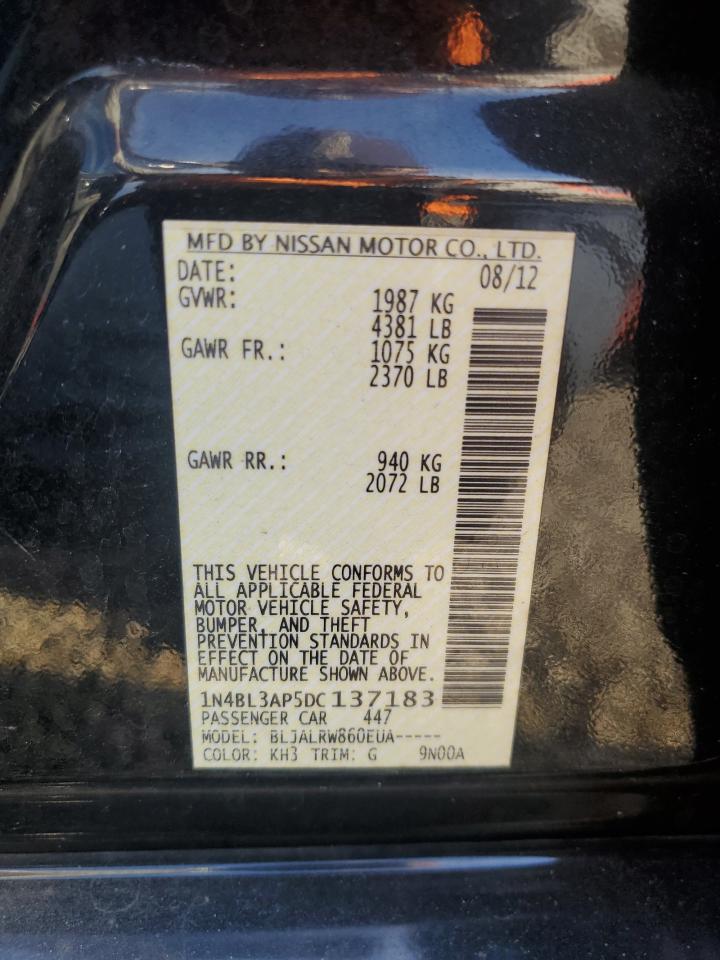 1N4BL3AP5DC137183 2013 Nissan Altima 3.5S