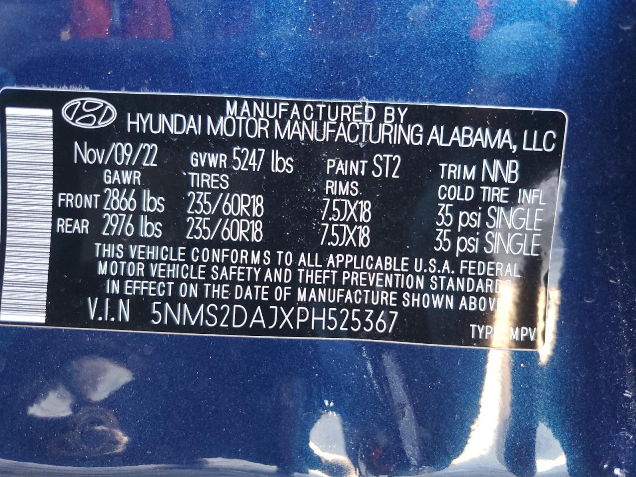 5NMS2DAJXPH525367 2023 Hyundai Santa Fe Sel