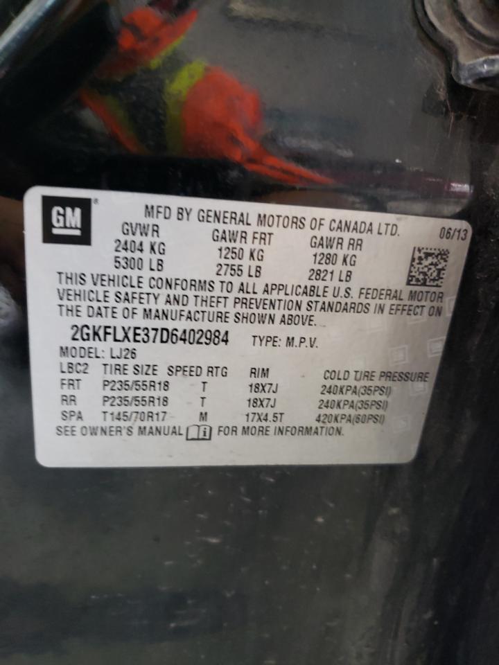 2GKFLXE37D6402984 2013 GMC Terrain Slt