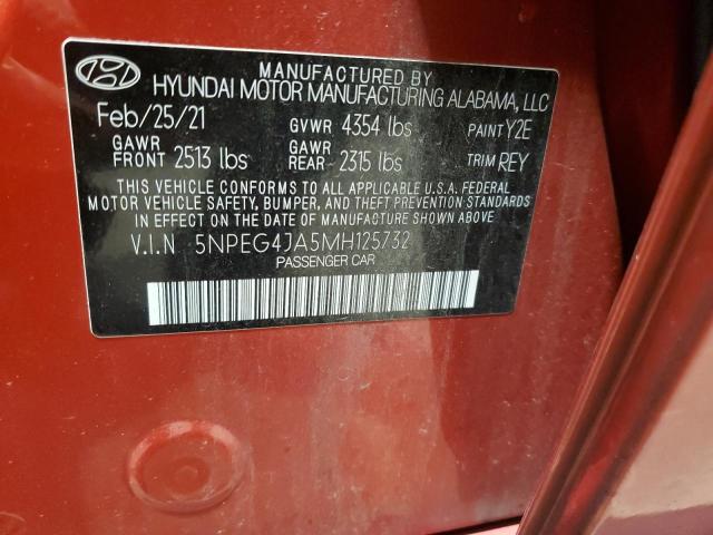 5NPEG4JA5MH125732 Hyundai Sonata SE 12