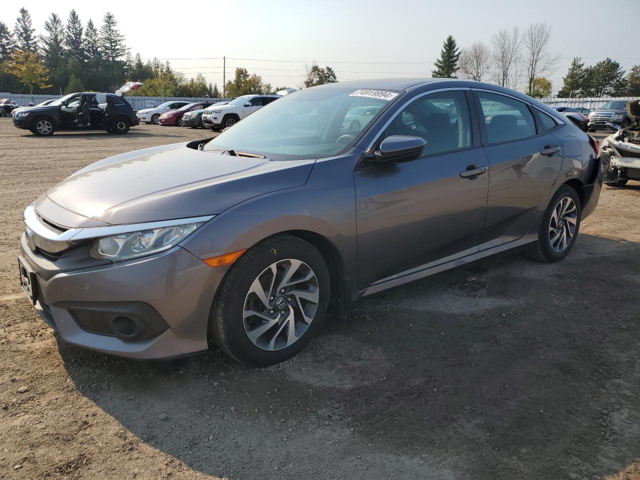 2018 Honda Civic Ex VIN: 2HGFC2F83JH011826 Lot: 74919994