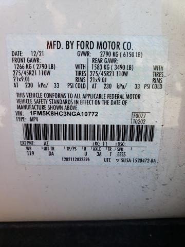 1FM5K8HC3NGA10772 Ford Explorer P 13