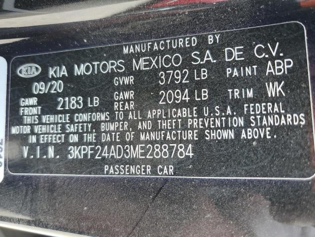 3KPF24AD3ME288784 Kia Forte FE 12