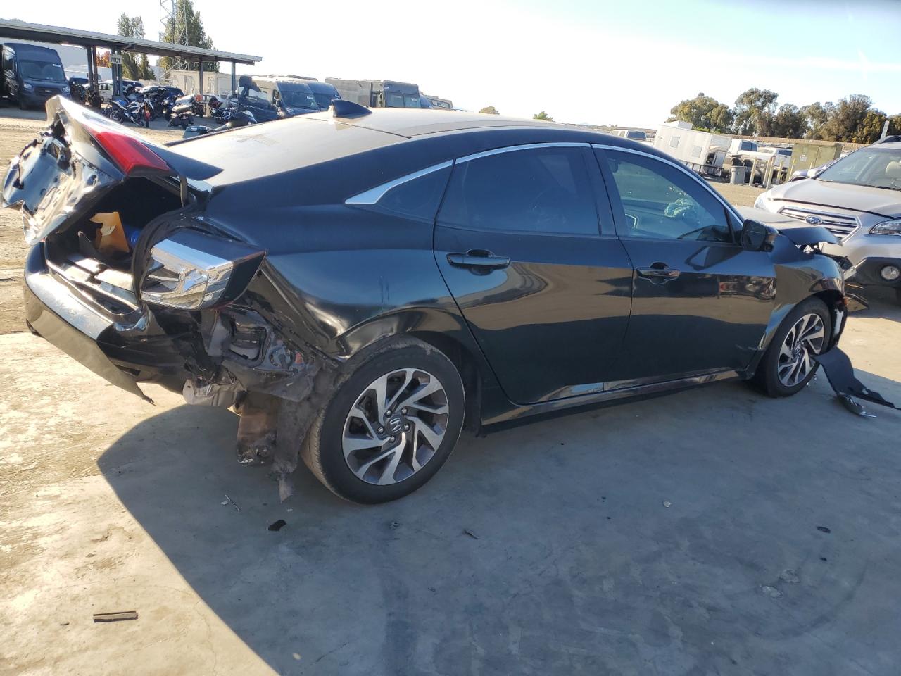 2017 Honda Civic Ex VIN: 2HGFC2F72HH522705 Lot: 77030674