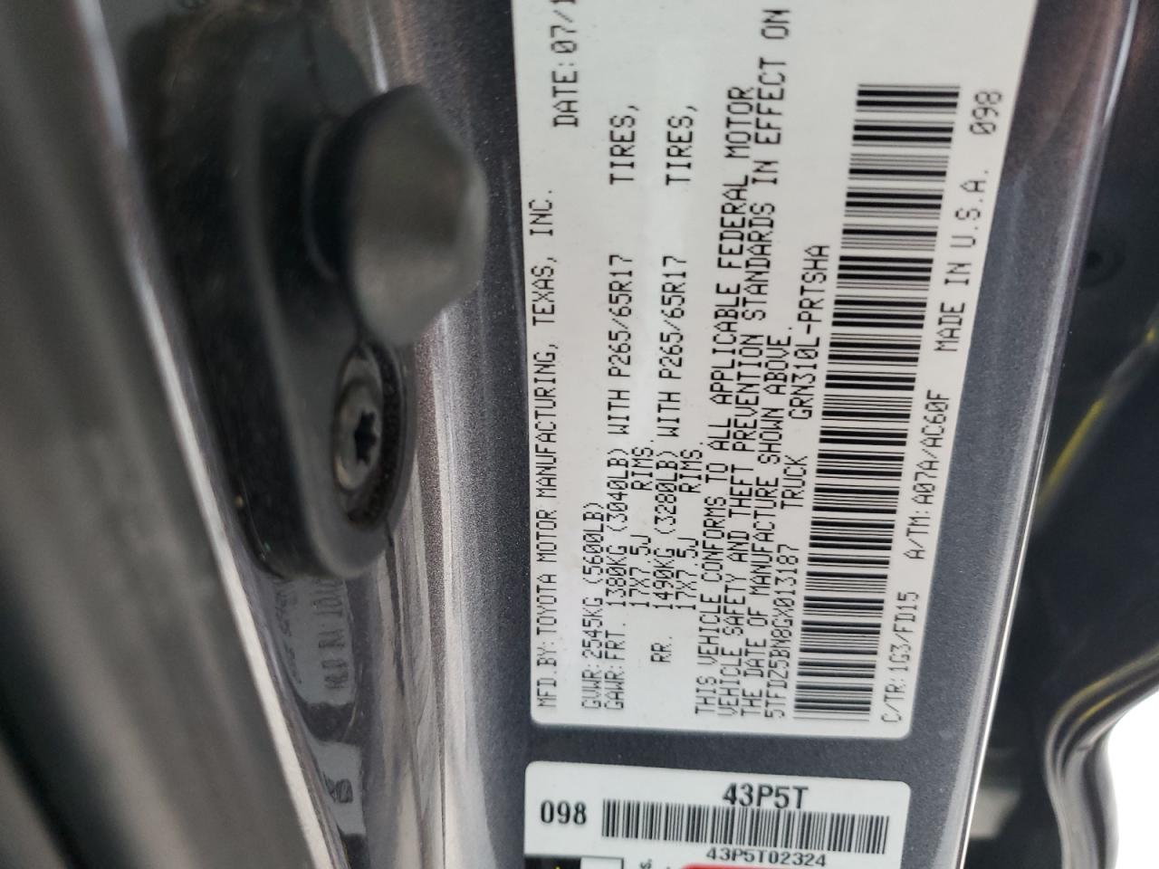 2016 Toyota Tacoma Double Cab VIN: 5TFDZ5BN8GX013187 Lot: 77698254