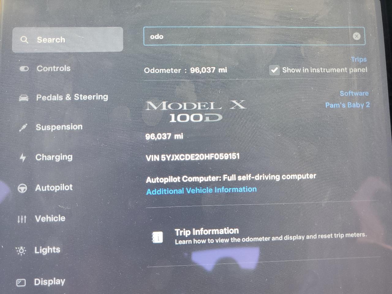 5YJXCDE20HF059151 2017 Tesla Model X