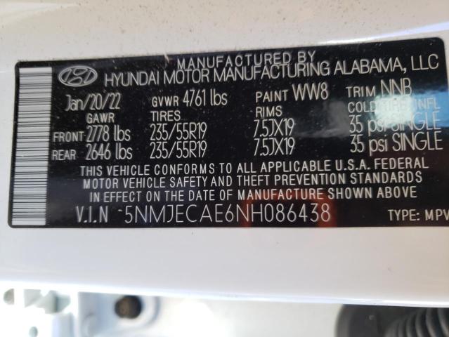 5NMJECAE6NH086438 Hyundai Tucson LIM 13