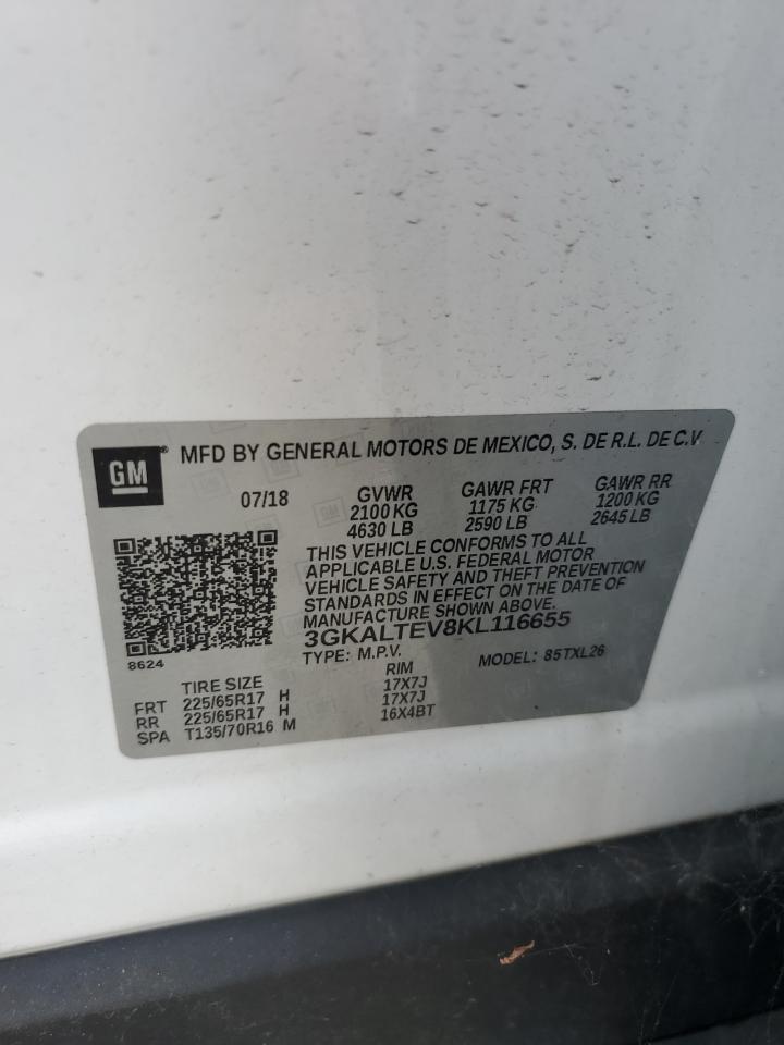 3GKALTEV8KL116655 2019 GMC Terrain Sle