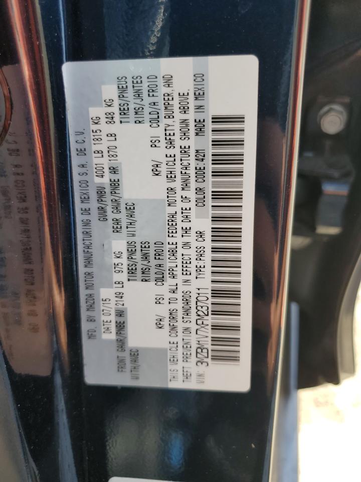 2015 Mazda 3 Touring VIN: 3MZBM1V7XFM237011 Lot: 73410054