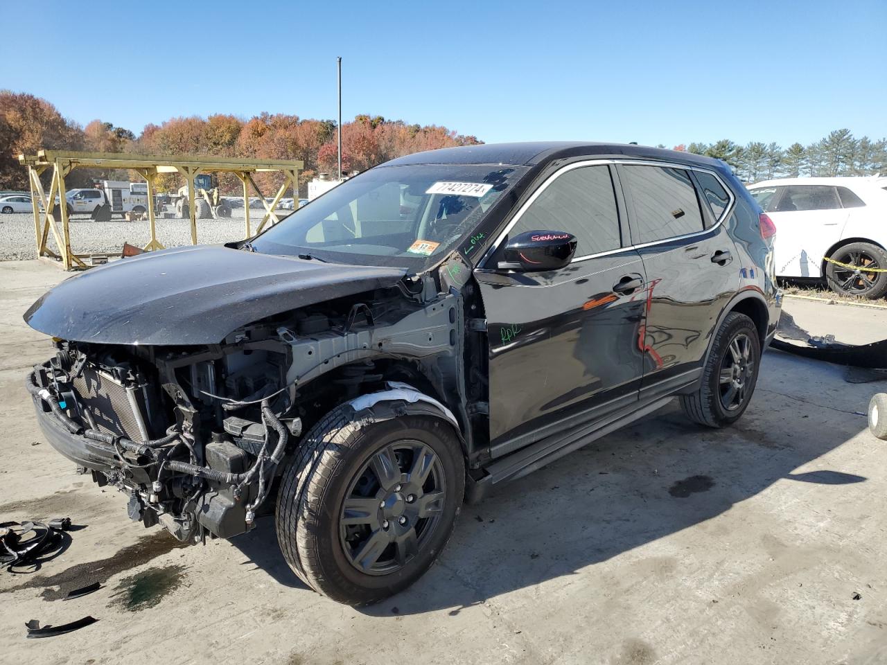 2017 Nissan Rogue S VIN: KNMAT2MV7HP605942 Lot: 77427274